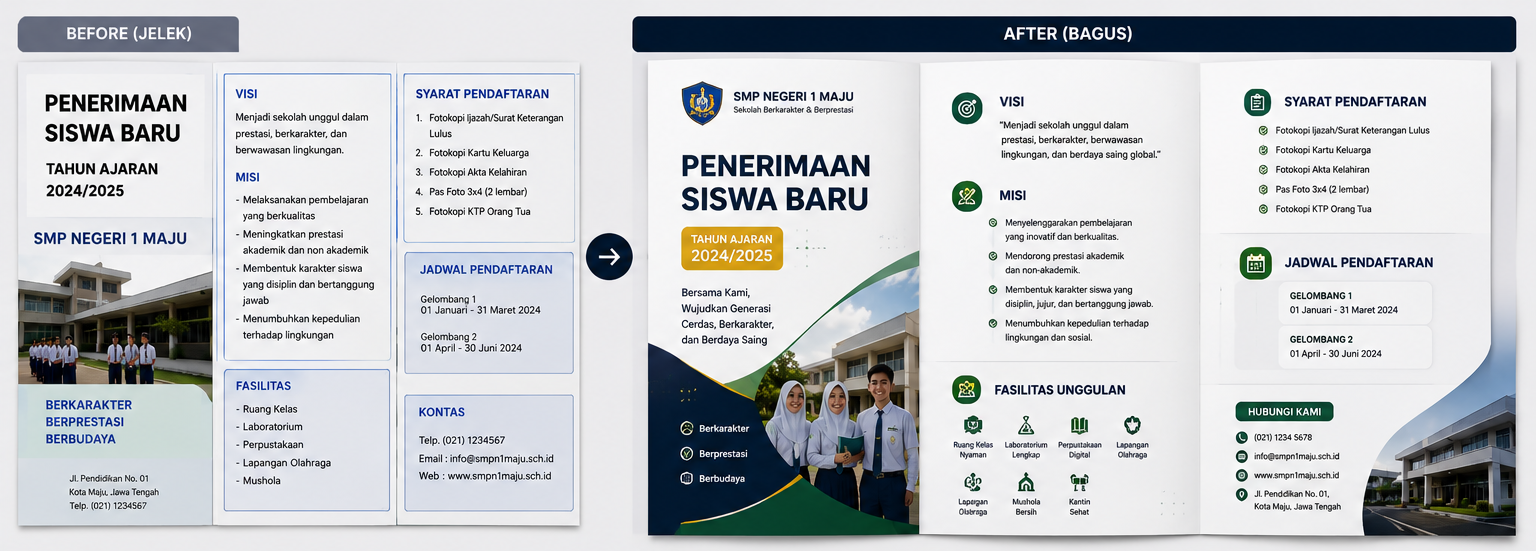 Before Brosur Penerimaan Siswa